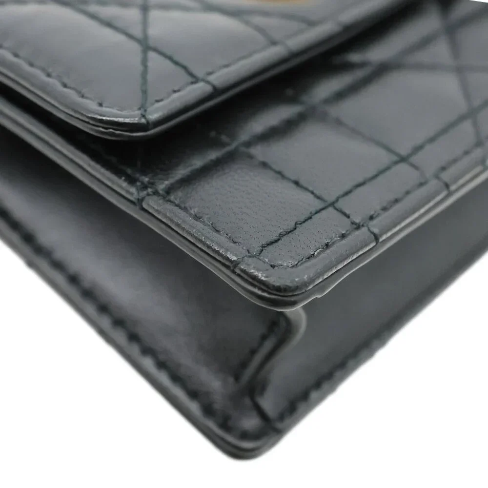 Christian Dior  Miss Caro Micro Cannage Lambskin Leather Crossbody Bag Black - Picture 9 of 13